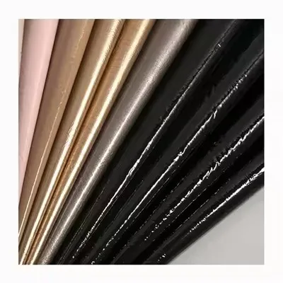 Candy ardcháilíochta daite winkled 3D paitinn pu vegan faux faux leathar ábhar bróg amh le haghaidh bróga ábhair déanta mála