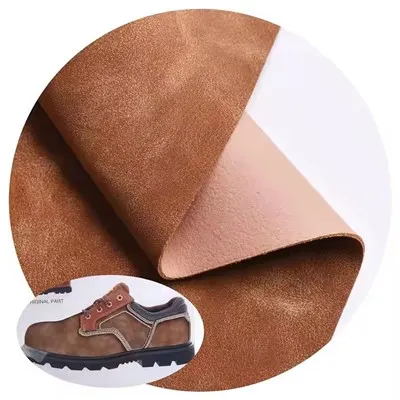 Faux saorga saincheaptha mórdhíola faux faux fabraic leathair brushed yangbuck nubuck fabraicí bróga ag déanamh ábhar do fhir bróg